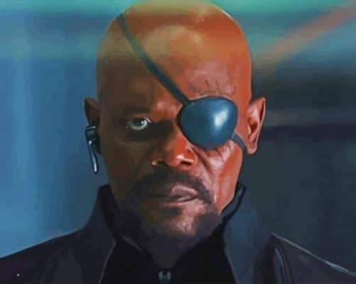 Nick Fury Eye Patch paint by Numbers