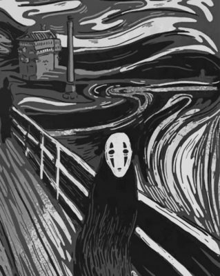 No Face Starry Night paint By numbers