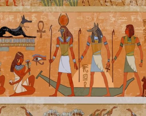 Old Egyptian Painting paint by numbers
