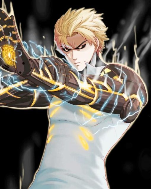 One Punch Man Genos paint by numbers