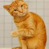 Orange Cat paint by numbers