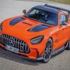 Orange Mercedes AMG Paint By Numbers