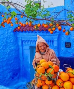 Orange Seller Morocco Paint By Numbers