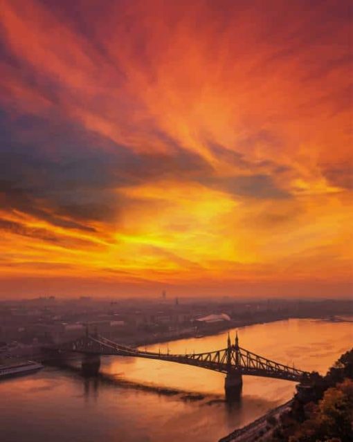 orange sky paint by number