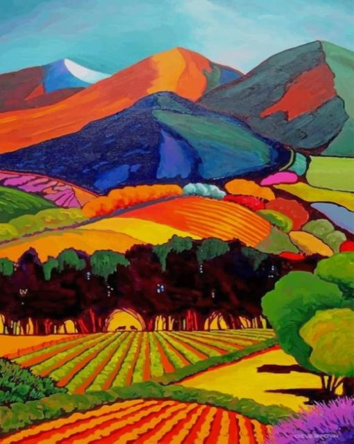 Landscape Painting Gene Brown paint by numbers