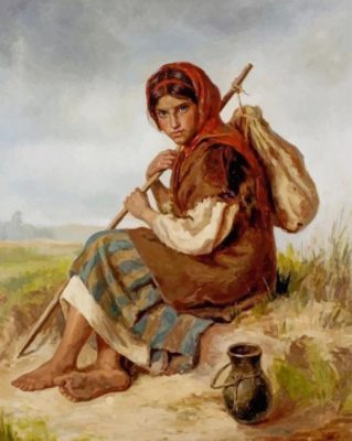 Peasant Girl paint by numbers