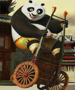 Po kung fu Panda paint by numbers