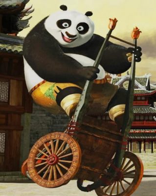 Po kung fu Panda paint by numbers