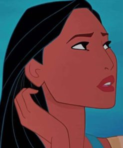 Pocahontas Princess paint by numbers