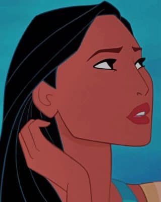 Pocahontas Princess paint by numbers