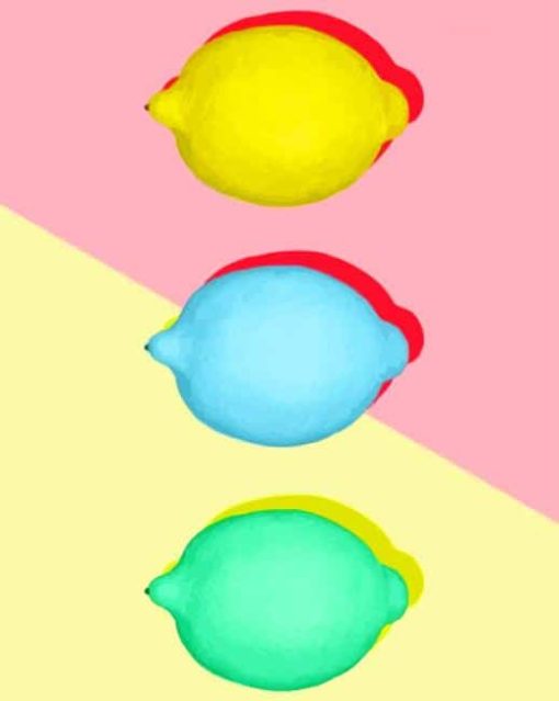 Pop Art Lemons Photography paint by numbers