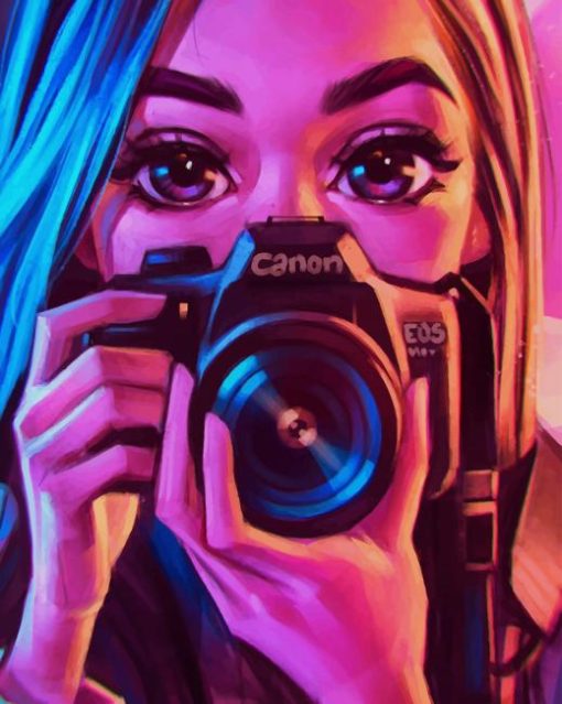 Pop Art Girl paint by numbers