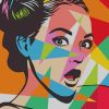 Cute Girl Pop Art paint by numbers