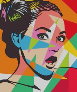 Cute Girl Pop Art paint by numbers