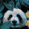 panda in jungle painting by numbers