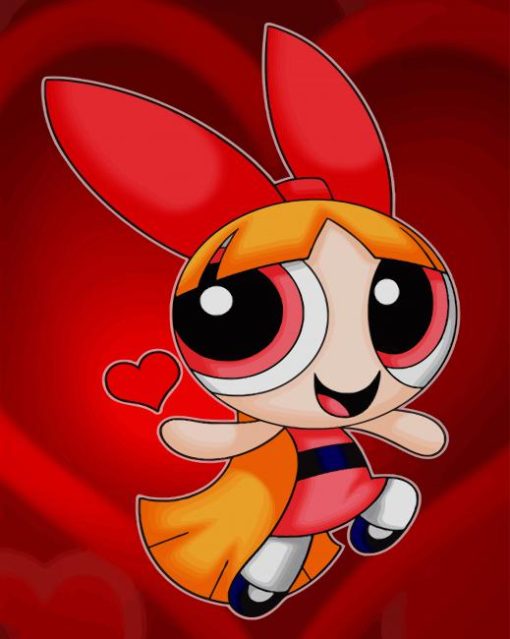 Powerpuff Girl paint by number