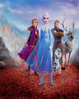Princess Disney Frozen paint by numbers