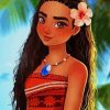 Princess Moana paint by numbers