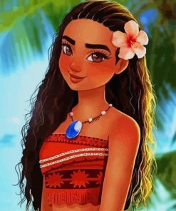 Princess Moana paint by numbers