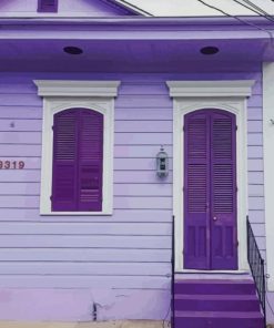 Purple House paint by numbers