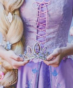 Rapunzel Costume Aesthetic paint by numbers