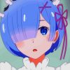 Rem Re Zero paint by number