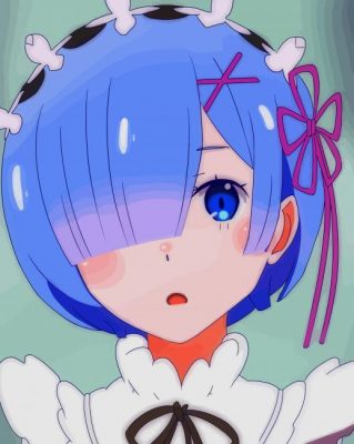 Rem Re Zero paint by number