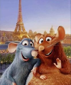 Remy and Emile Ratatouille paint by numbers