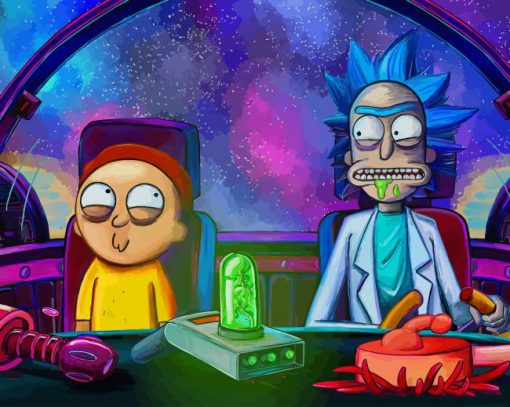 Rick And Morty Animation paint by number