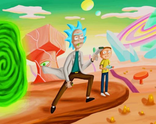 Rick And Morty Art paint by number