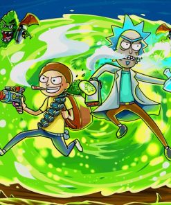 Rick And Morty In Another Dimension paint by number