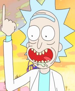 Professor Rick Sanchez paint by numbers