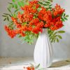 Rowan Berries Vase paint by numbers