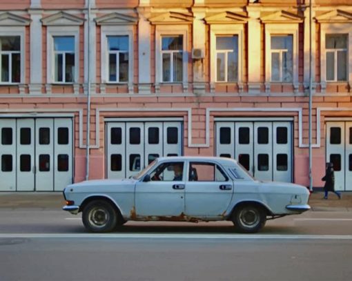 Rusty White Car paint by numbers