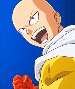 Saitama Anime Character paint by numbers