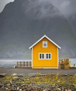 Sakrisoy Island Norway paint by numbers