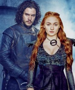 Sansa and Jon Snow paint by numbers