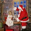 Santa And A Little Girl paint By numbers