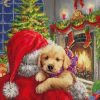 Santa And His Dog paint By numbers