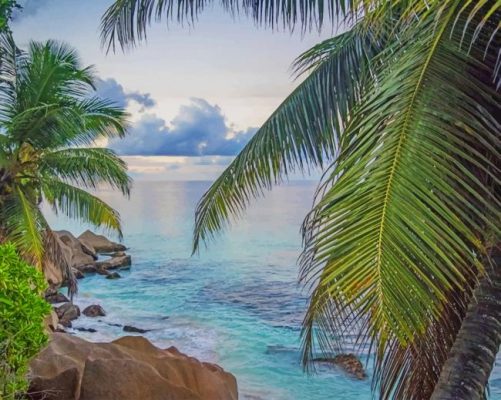 seychelles sea paint by number