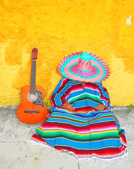 Siesta Mexico paint by numbers