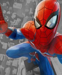 Spiderman's High Selfie paint by numbers