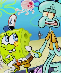 Spongebob Squidward Paint By Numbers