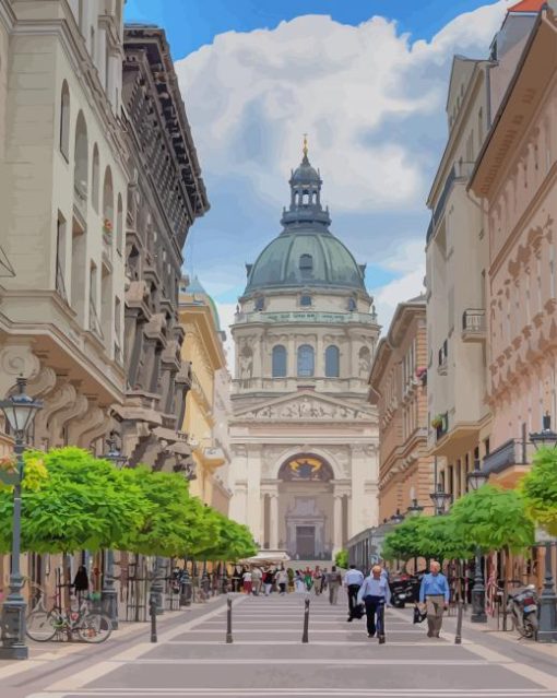 St Stephen-s Basilica Hungary paint by numbers