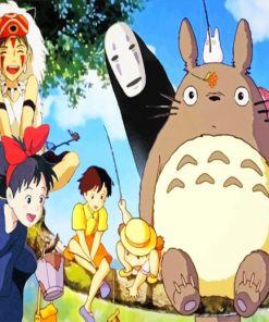 Studio Ghibli Characters paint by numbers