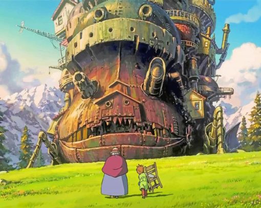 Studio Ghibli Forest House paint by numbers