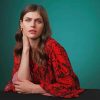 Stunning Alexandra Daddario paint by number
