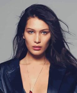 Stunning Bella Hadid paint by number