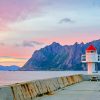 Summer Evening Light House painting by numbers