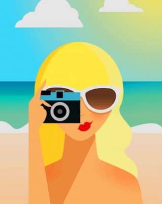 Summer Girl Pop Art NEW Paint By Numbers